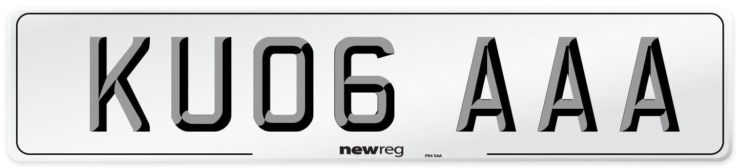 KU06 AAA Number Plate from New Reg